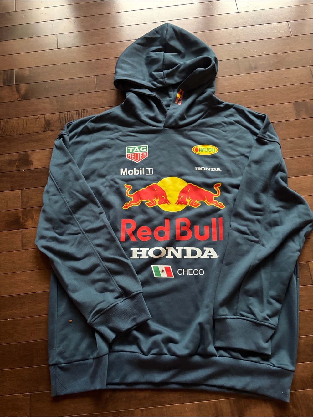 Mens F1 Red Bull Honda Graphic Hoodie in Navy Blue